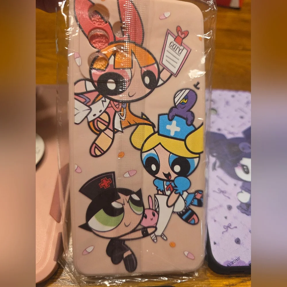 Lot Of 6 Phone Cases For Galaxy A52 (New & Used) Pink, Kuromi, Powerpuff, Sanrio